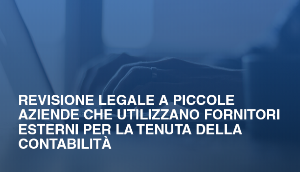 Revisione Legale a piccole aziende che utilizzano fornitori esterni per la tenuta della contabilita ea783b77